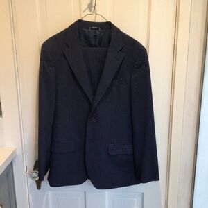 Nautica - suit coat and pants - thin striped navy blue - 36 S